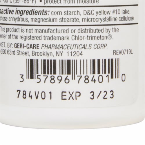 Health Star Allergy Relief 4 mg Perspective: right