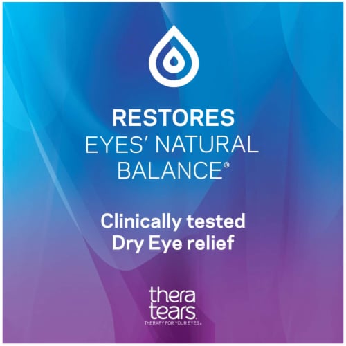 TheraTears Value Size Lubricant Dry Eye Drops Perspective: right