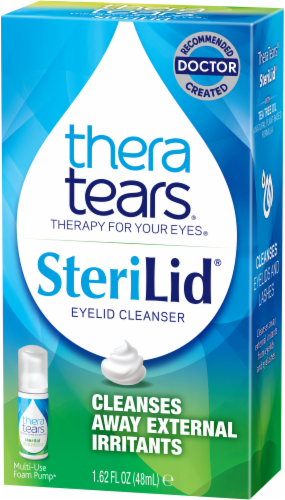 SteriLid Thera Tears Therapy for Your Eyes Eyelid Cleanser Perspective: right