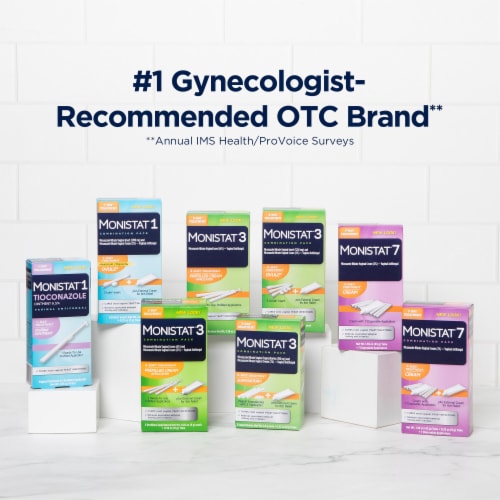 Monistat 3 Vaginal Antifungal Combination Pack 1 ea Perspective: right