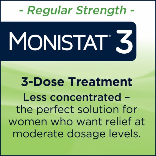 Monistat Three-Day Regular Strength Yeast Infection Treatment Ovule Inserts & External Itch Cream Perspective: right