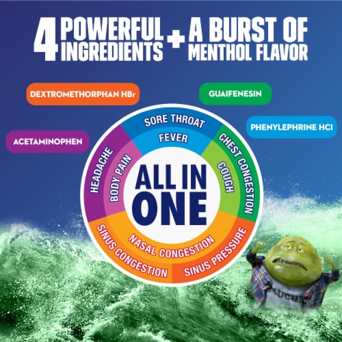 Mucinex Fast-Max Kickstart Severe Cold & Flu Liquid Perspective: right