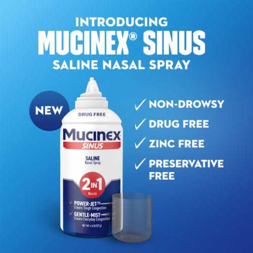 Mucinex Sinus Saline Nasal Spray & Sinus Rinse Perspective: right