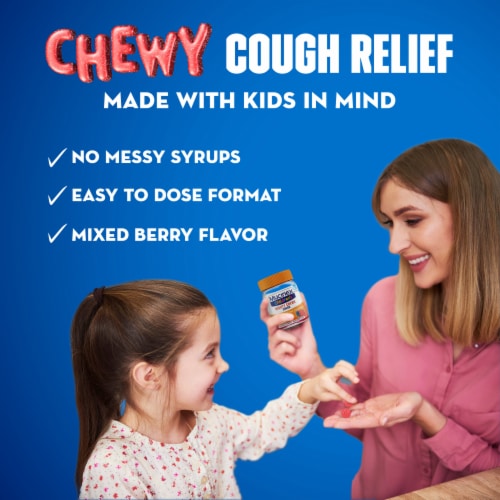 Mucinex Children's Mighty Chews Cough Medicine for Kids Perspective: right