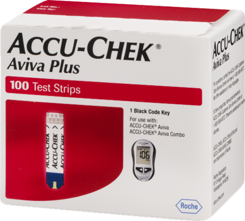 Accu-Chek Aviva Plus Test Strips Perspective: right