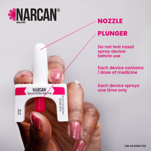 NARCAN® Nasal Spray Emergency Treatment of Opioid Overdose Two Single-Dose Devices Perspective: right