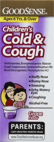 GoodSense® Children's Cold & Cough Medicine Liquid Perspective: right