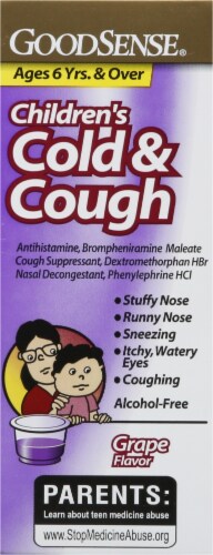 GoodSense® Children's Cold & Cough Medicine Liquid Perspective: right