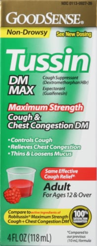GoodSense® DM Max Tussin Cough & Chest Congestion Perspective: right