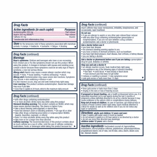 Pamprin® Max Pain + Energy Maximum Strength Menstrual Pain Relief Caplets Perspective: right