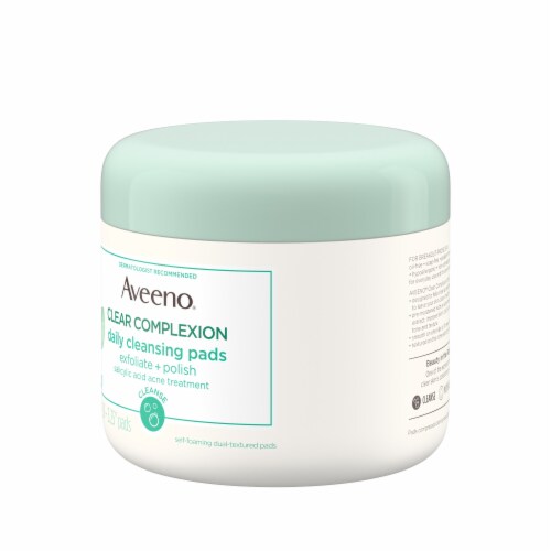 Aveeno Clear Complexion Acne Cleansing Pads, Salicylic Acid Perspective: right