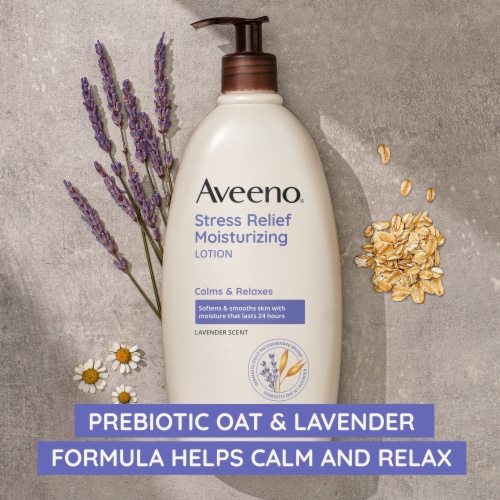 Aveeno Stress Relief Moisturizing Lotion Perspective: right
