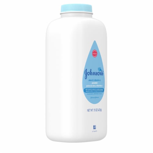 Johnson's Cornstarch Baby Powder With Aloe & Vitamin E Perspective: right