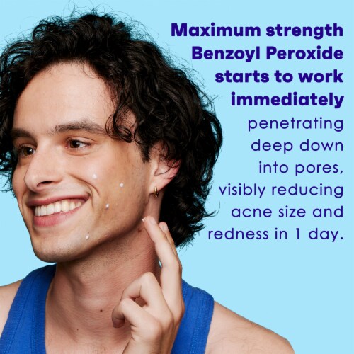 Clean & Clear Persa-Gel 10 Oil-Free Acne Spot Treatment with Maximum Strength 10% Benzoyl Peroxide Perspective: right