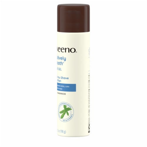 Aveeno Positively Smooth Shave Gel Moisturizing with Soy, Aloe & Vitamin E Lightly Fragranced Perspective: right
