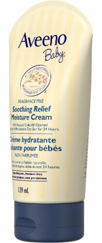 Aveeno Baby Fragrance Free Soothing Relief Moisture Cream Perspective: right