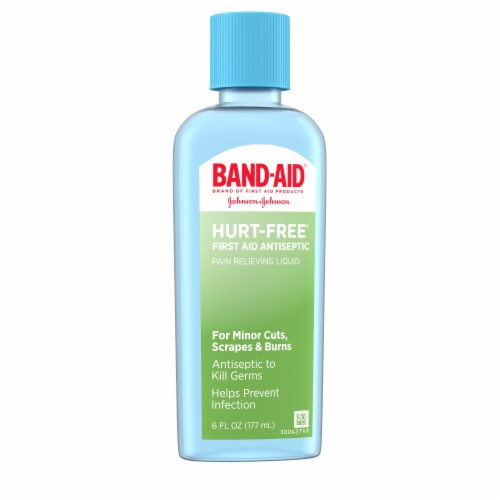 Band Aid Brand First Aid Hurt-Free Antiseptic Wound Wash Perspective: right