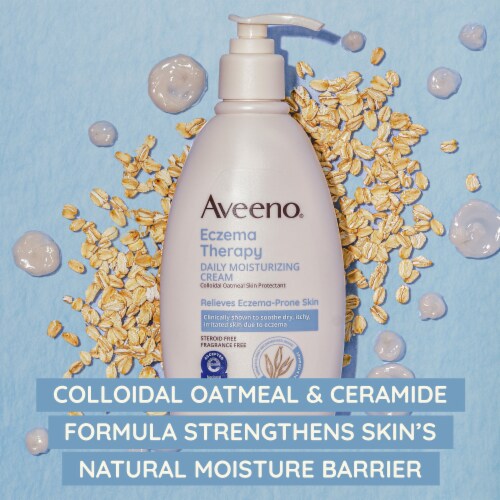 Aveeno Eczema Therapy Daily Moisturizing Cream Perspective: right