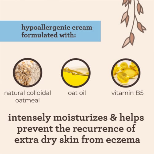Aveeno Baby Eczema Therapy Moisturizing Cream With Oatmeal Perspective: right