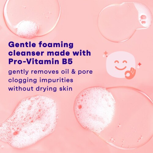Clean & Clear Essentials Oil-Free Foaming Face Wash Fragrance-Free Removes Oil Perspective: right
