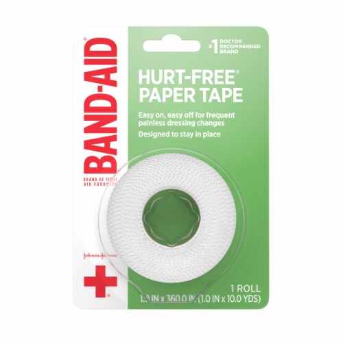 Band-Aid Brand First Aid Hurt-Free Medical Paper Tape Perspective: right
