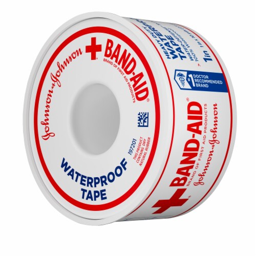 Band-Aid Brand 100% Waterproof Tape Roll For Wound Care Perspective: right