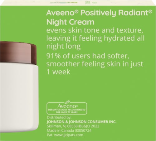 Aveeno® Active Naturals Positively Radiant Intensive Night Cream Perspective: right