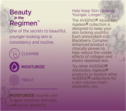 Aveeno® Absolutely Ageless® Blackberry Complex Restorative Night Cream Perspective: right