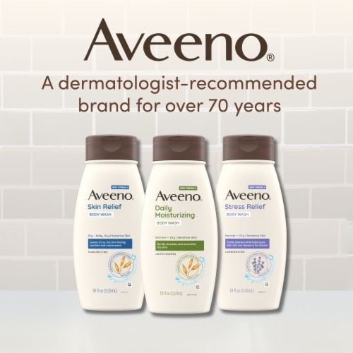 Aveeno Skin Relief Fragrance Free Body Wash Perspective: right
