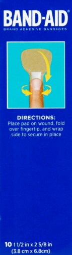 Band-Aid Skin-Flex Finger Adhesive Bandages 10 Count Perspective: right