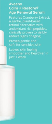 Aveeno Calm + Restore Age Renewal Sensitive Skin Serum Perspective: right