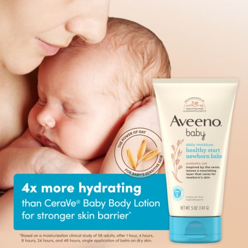 Aveeno Baby Healthy Start Newborn Baby Body Balm, Hypoallergenic Perspective: right
