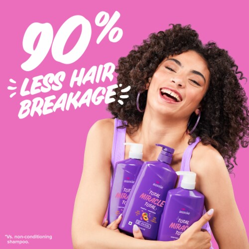 Aussie Total Miracle with Apricot & Macadamia Oil Paraben Free Conditioner Perspective: right