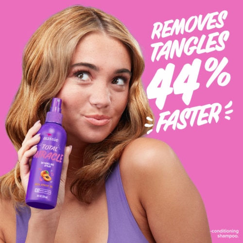 Aussie Total Miracle Detangler with Apricot and Macadamia Oil Perspective: right