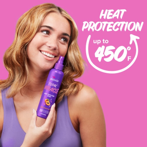 Aussie Total Miracle Heat Protecting Spray for All Hair Type Perspective: right