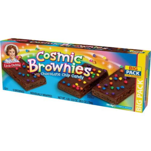 Little Debbie Big Packs 2 Boxes of Snack Cakes & Pastries (Cosmic Brownies) Perspective: right