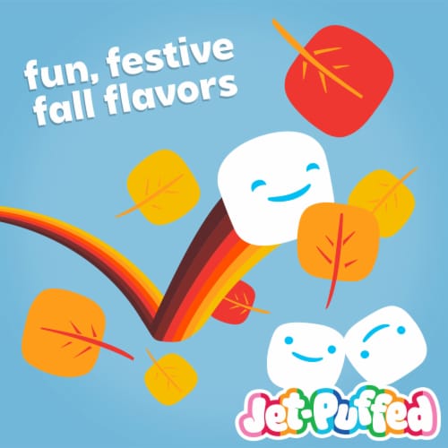Jet-Puffed Pumpkin Spice Pumpkin-shaped Marshmallows Bag Perspective: right