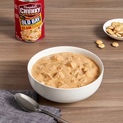 Campbell's Chunky Old Bay Clam Chowder, 18.8 Ounce Can (Pack of 8), 8