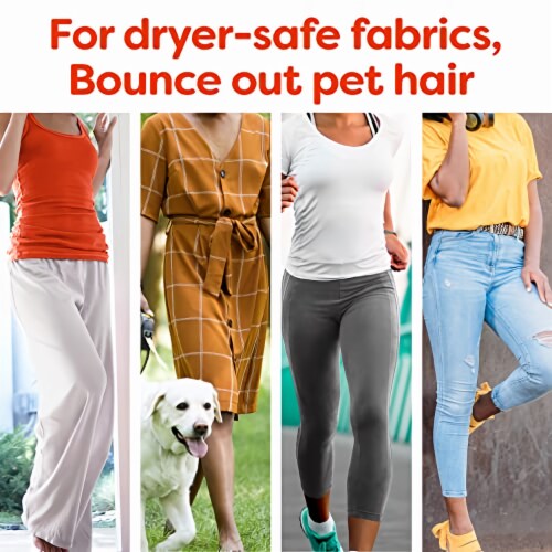 Bounce PET Hair & Lint Guard Mega Dryer Sheets (Pack of 96) Perspective: right