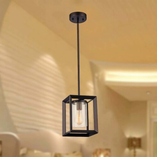 IRONCLAD Industrial-style 1 Light Rubbed Bronze Ceiling Mini Pendant 7  Shade Perspective: right
