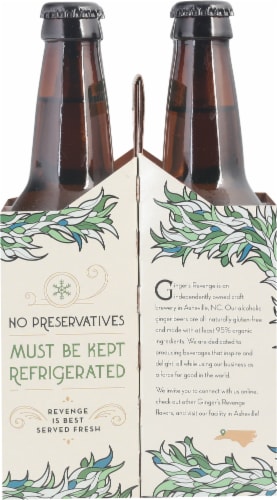 Ginger's Revenge Lime Agave Alcoholic Hard Ginger Beer Perspective: right