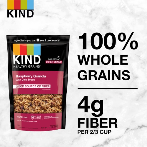 KIND Healthy Grains® Raspberry Granola Clusters Perspective: right