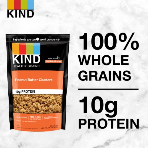 KIND HEALTHY GRAINS Peanut Butter Granola Clusters Healthy Snack Mix