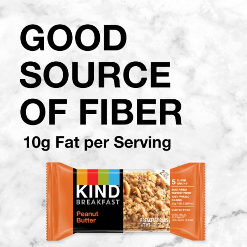 KIND Breakfast Whole Grain Peanut Butter Breakfast Bars Perspective: right
