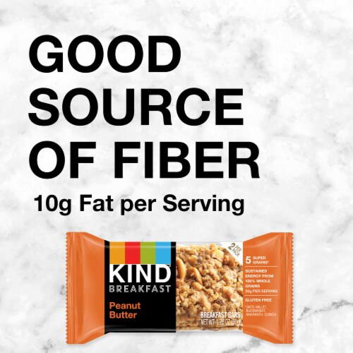 KIND Breakfast Whole Grain Peanut Butter Breakfast Bars Perspective: right