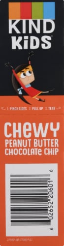 KIND Kids Peanut Butter Chocolate Chip Chewy Granola Bars Perspective: right