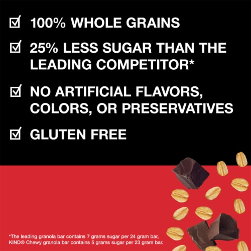 KIND KIDS 100% Whole Grains Gluten Free Chewy Chocolate Chip Granola Snack Bars Perspective: right