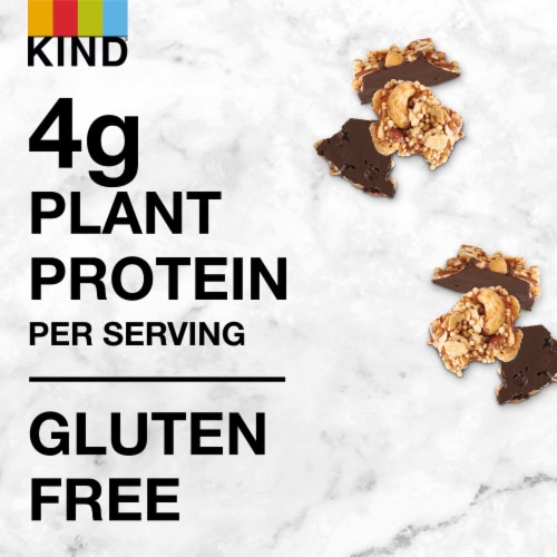 KIND Dipped Clusters Gluten Free Dark Chocolate Vanilla Cashew Snack Mix Perspective: right