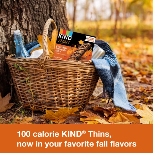 KIND Thins Chocolate Pumpkin Spice Fruit and Nut Bars Perspective: right