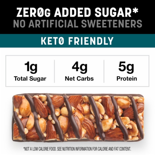 KIND ZERO Dark Chocolate Nuts & Sea Salt Nut Bars Perspective: right